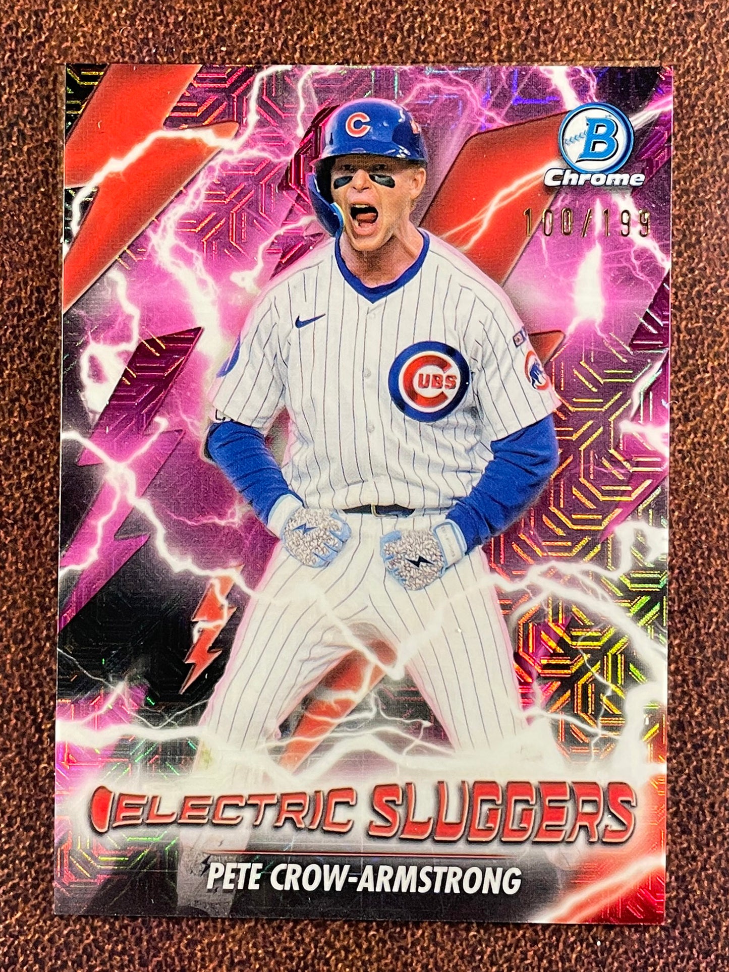 Pete Crow Armstrong - 2026 Bowman - PINK Electric Sluggers MOJO /199 - Cubs