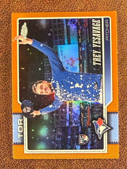 Trey Yesavage - 2026 Topps Chrome - ORANGE Rookie Image Variation /25 - Blue Jays
