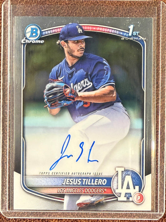 Jesus Tillero - 2025 Bowman - 1st Bowman Chrome AUTO - Dodgers