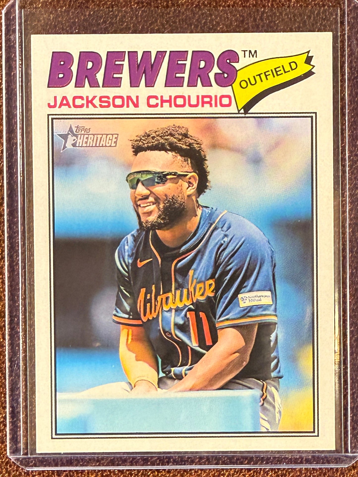 Jackson Chourio - 2026 Topps Heritage - Image Variation SP - Brewers