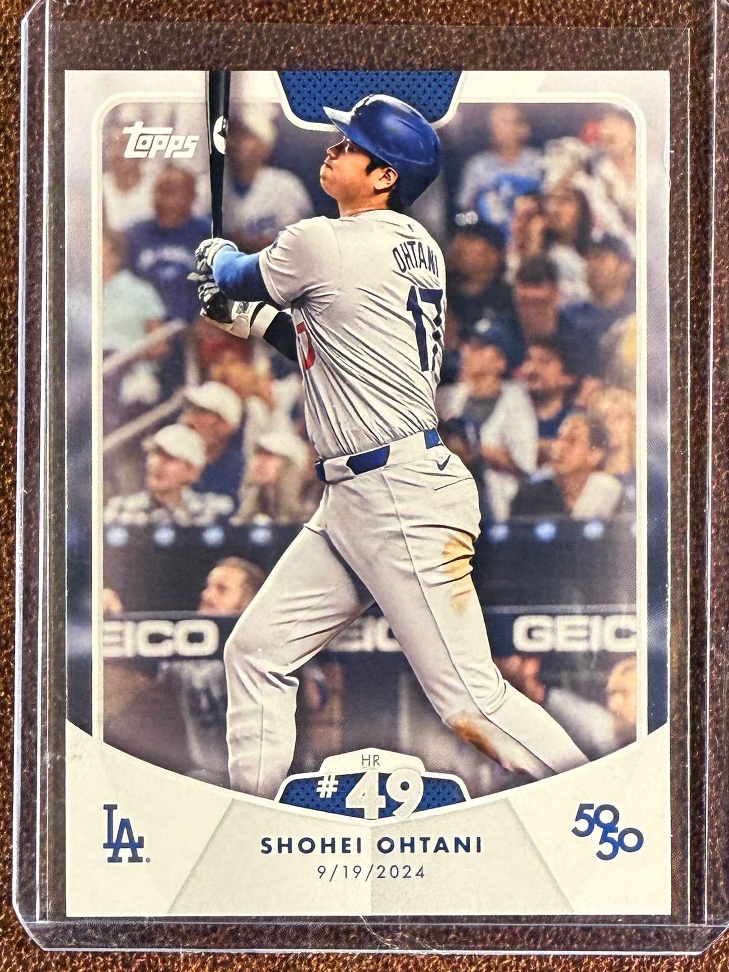 Shohei Ohtani - 2024 Topps 50/50 - HR #49 Base - Dodgers