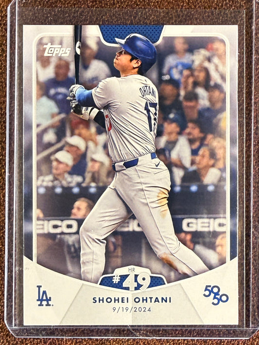 Shohei Ohtani - 2024 Topps 50/50 - HR #49 Base - Dodgers