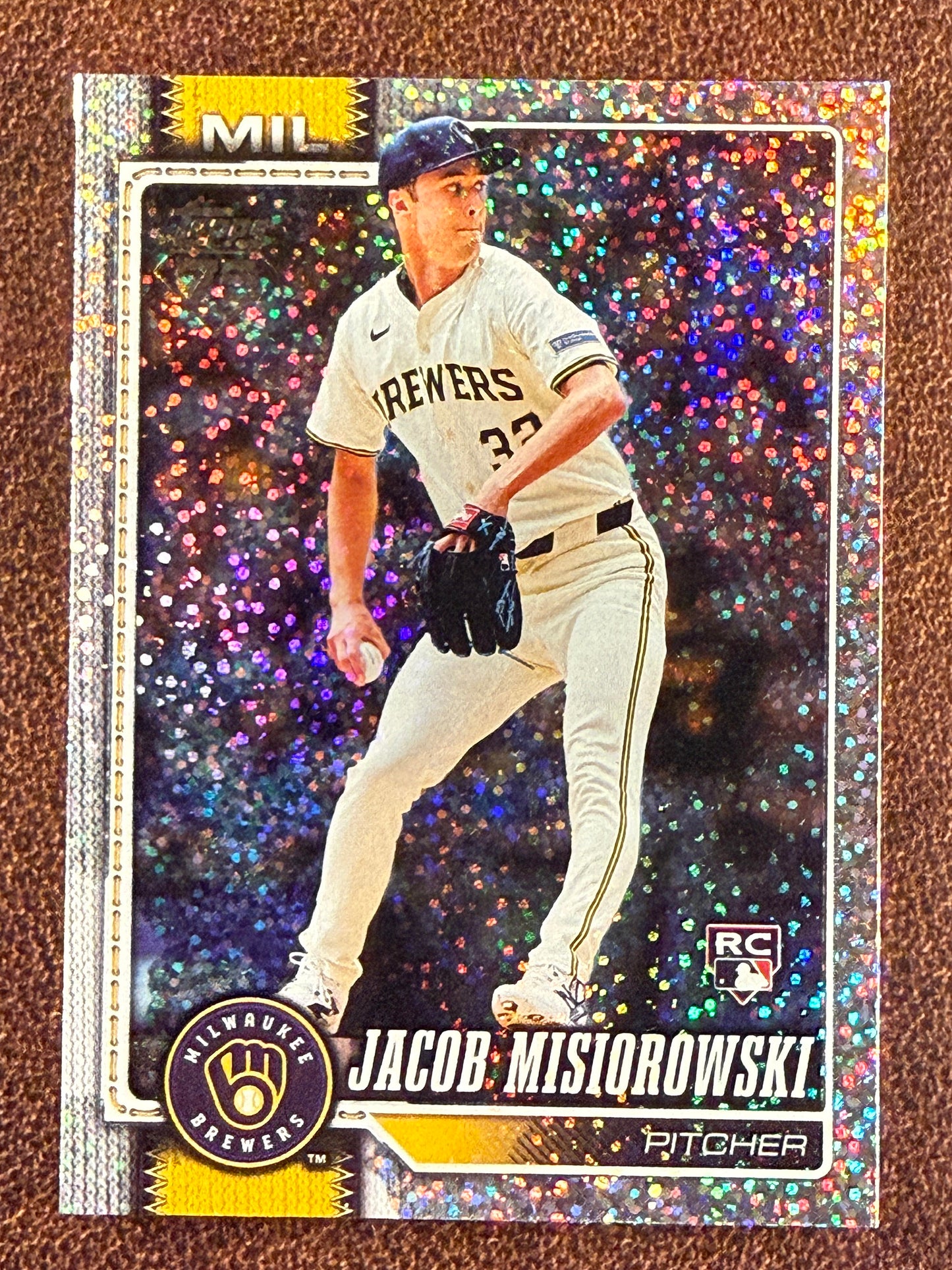 Jacob Misiorowski - 2026 Topps Series 1 - Confetti Parallel - Brewers