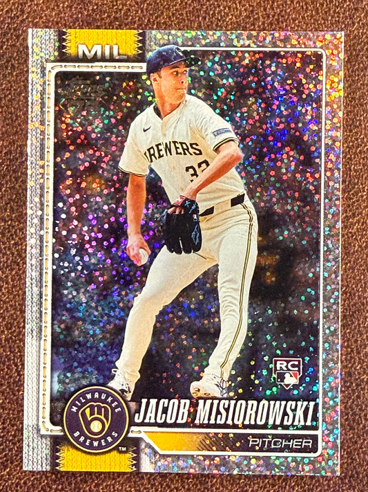 Jacob Misiorowski - 2026 Topps Series 1 - Confetti Parallel - Brewers