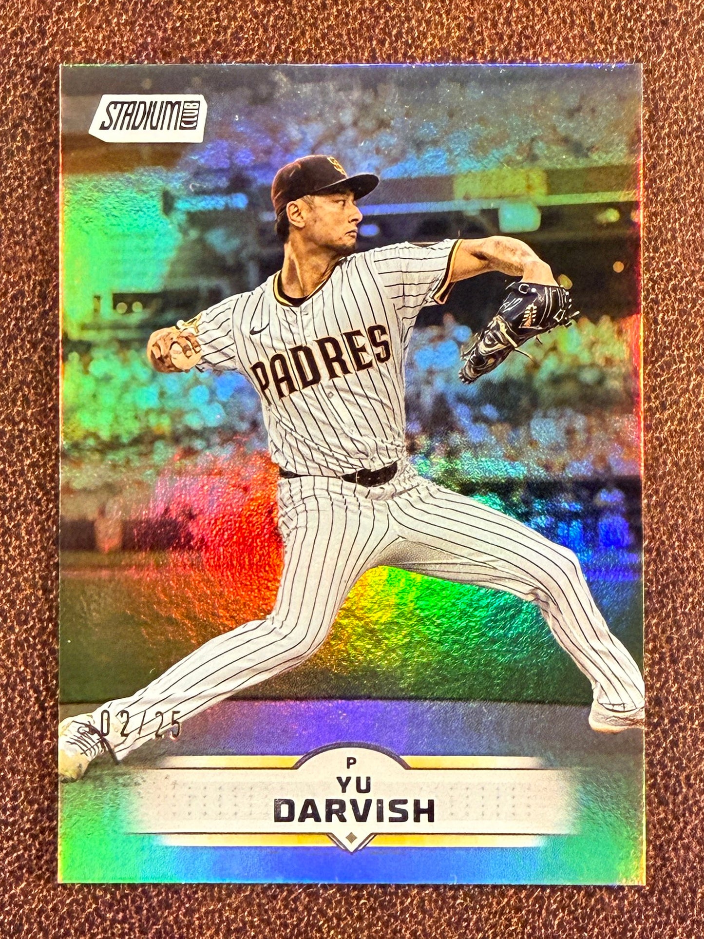 Yu Darvish - 2025 Topps Stadium Club - Rainbow Foilboard /25 - Padres