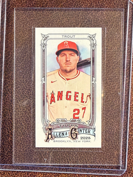 Mike Trout - 2025 Allen & Ginter - Mini #361 Rip Card SP - Angels