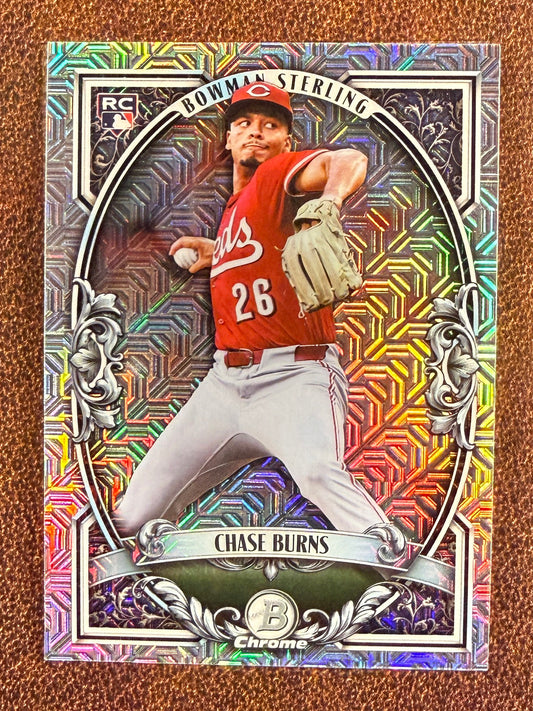 Chase Burns - 2026 Bowman - Rookie Bowman Sterling MOJO - Reds