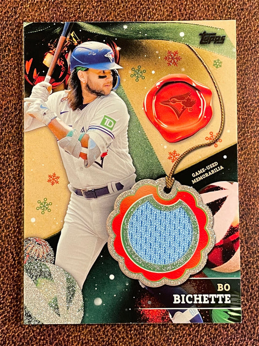 Bo Bichette - 2024 Topps Holiday - RELIC /99 - Blue Jays