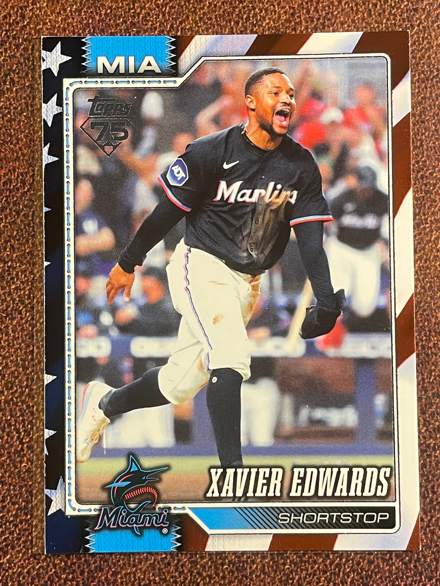 Xavier Edwards - 2026 Topps Series 2 - Independence Day /76 - Marlins