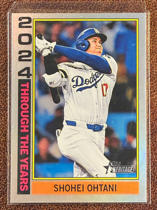 Shohei Ohtani - 2025 Topps Heritage - Through the Years Holographic - Dodgers