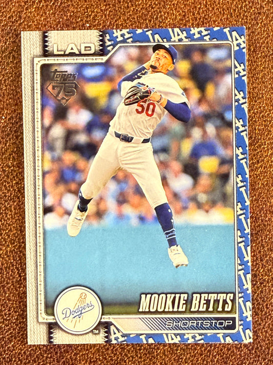 Mookie Betts - 2026 Topps Series 1 - Team Border SP - Dodgers