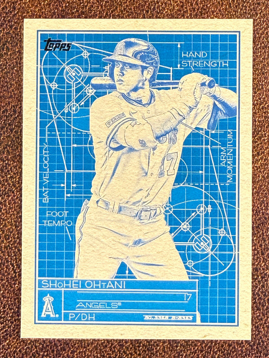 Shohei Ohtani - 2024 Topps Series 1 - Superstar Blue Print - Dodgers