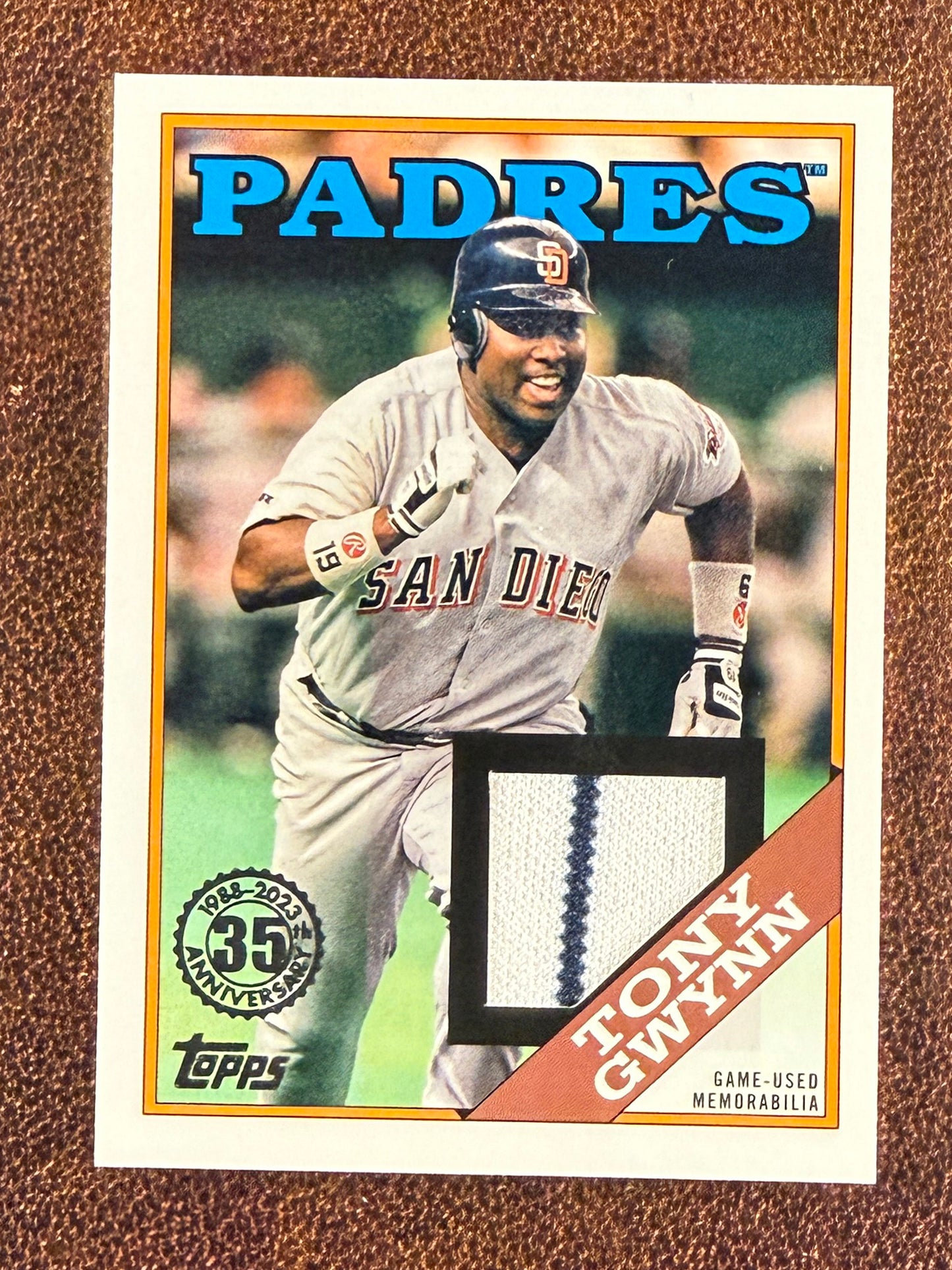 Tony Gwynn - 2023 Topps Series 1 - Game Used 1988 RELIC - Padres
