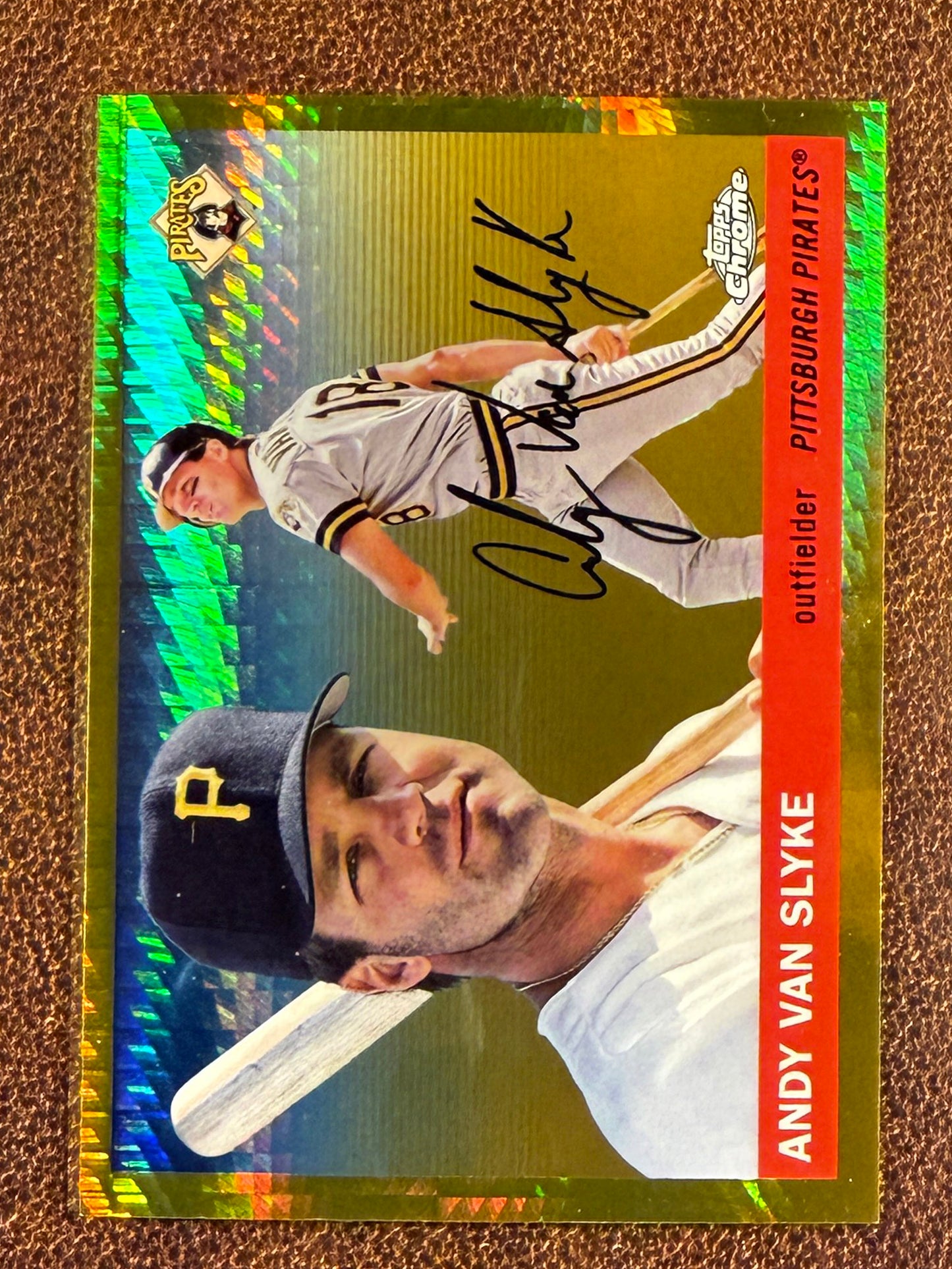 Andy Van Slyke - 2025 Topps Chrome Platinum - GOLD Prism Refractor - Pirates