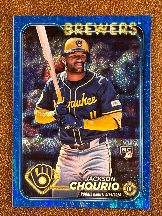 Jackson Chourio - 2024 Topps Update - BLUE Holofoil /999 - Brewers