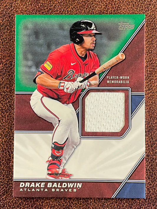 Drake Baldwin - 2026 Topps Series 1 - GREEN Major League Material RELIC /99 (*whiting*)  - Braves