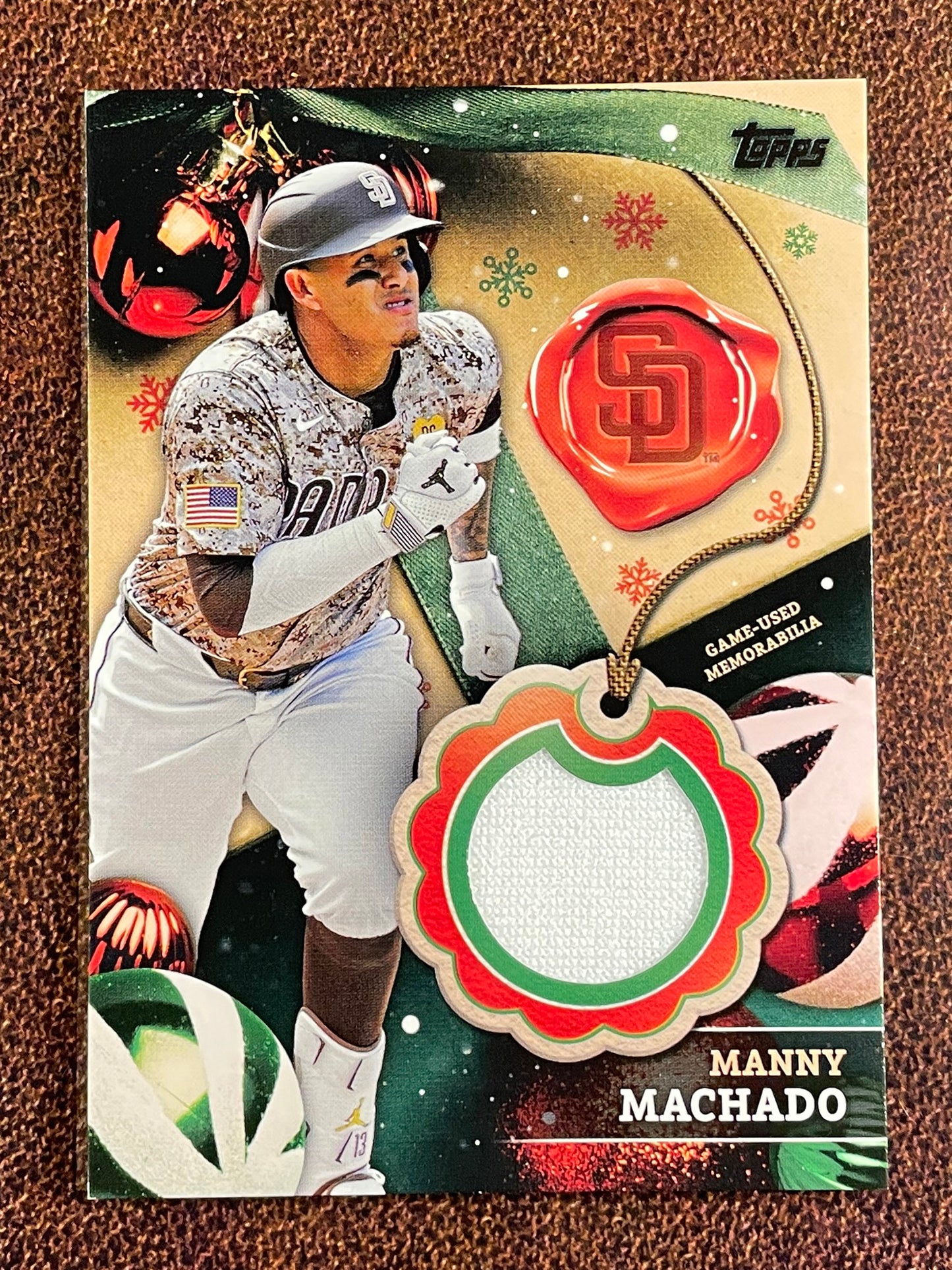 Manny Machado - 2024 Topps Holiday - RELIC - Padres