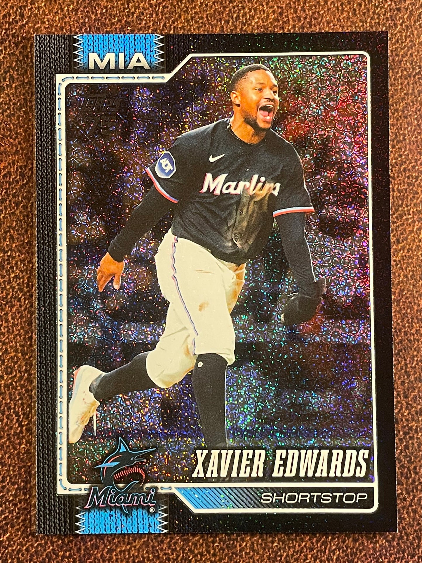 Xavier Edwards - 2026 Topps Series 2 - BLACK Sand Glitter /10 - Marlins