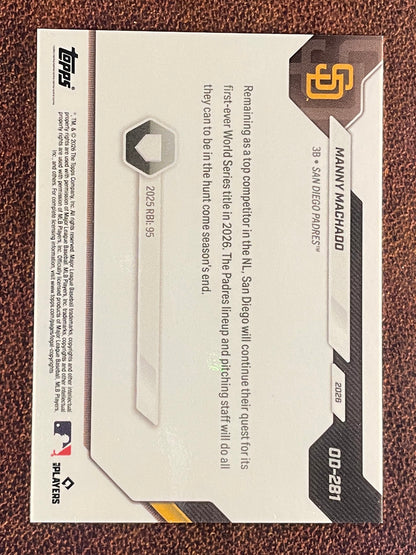 Manny Machado - 2026 Topps Now Road to Opening Day - ORANGE Foil /25 - Padres