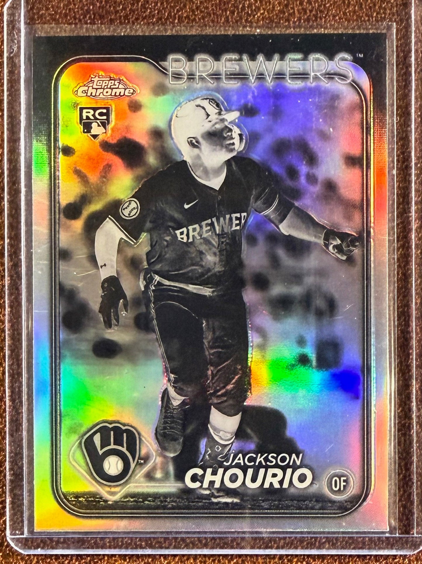 Jackson Chourio - 2024 Topps Chrome - Negative Refractor - Brewers