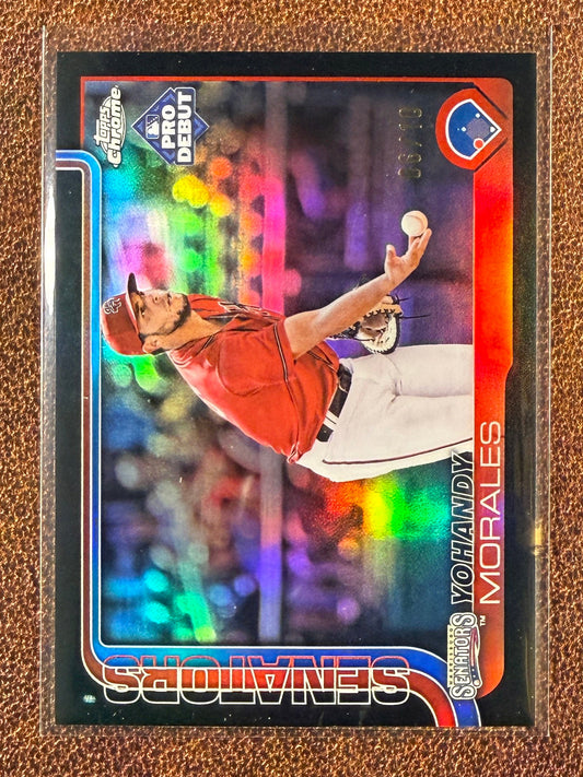 Yohandy Morales - 2025 Topps Pro Debut - BLACK /10 - Nationals