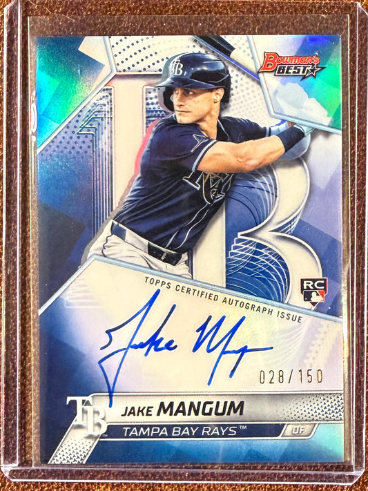 Jake Magnum - 2025 Bowmans Best - Rookie BLUE AUTO /150 - Rays