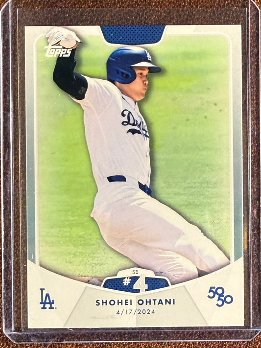 Shohei Ohtani - 2024 Topps 50/50 - SB #4 Base - Dodgers