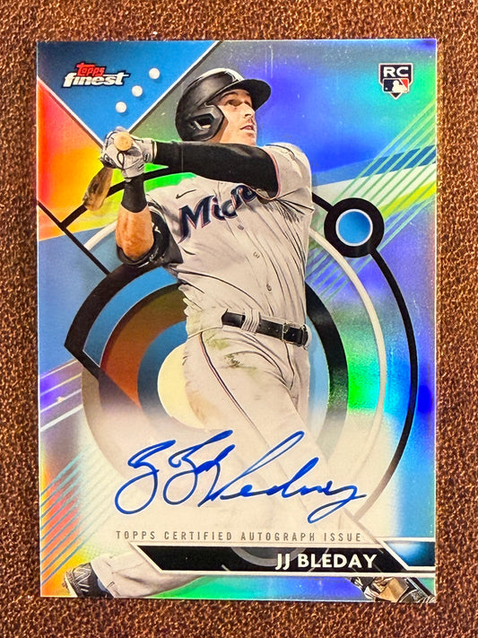 JJ Bleday - 2023 Topps Finest - Rookie AUTO (*slight surface scratching*) - Marlins