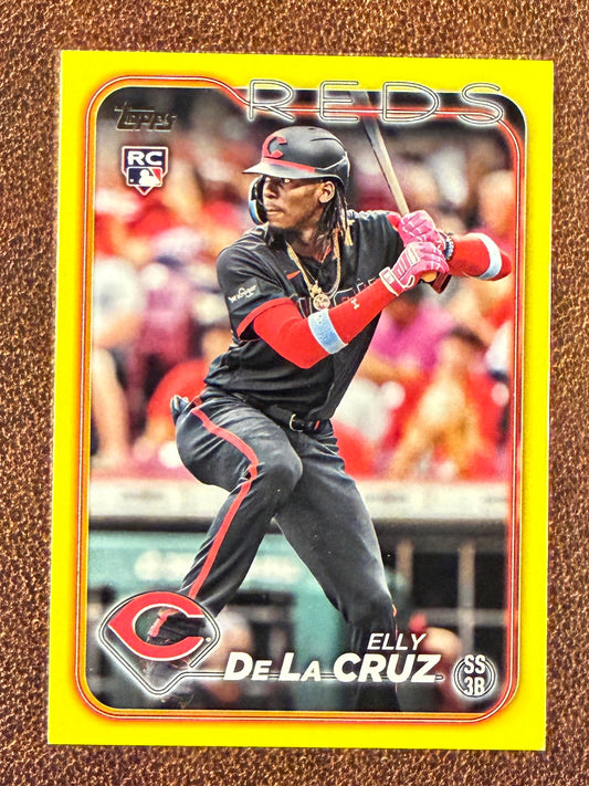 Elly De La Cruz - 2024 Topps Series 1 - Rookie YELLOW Border - Reds