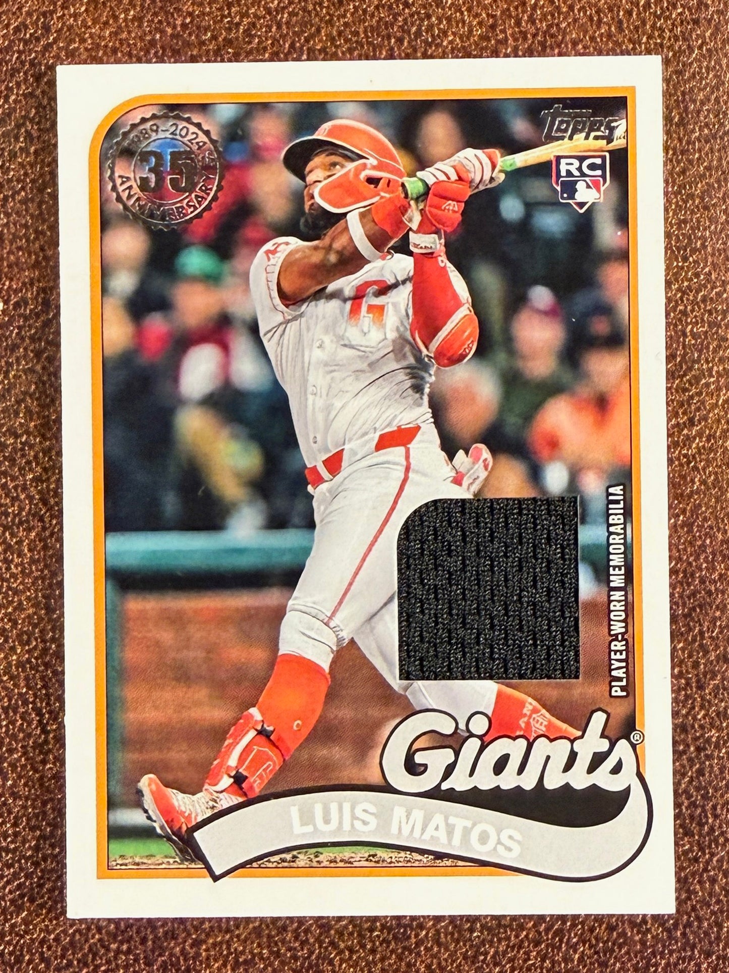 Luis Matos - 2024 Topps Update - Rookie 1989 RELIC - Giants