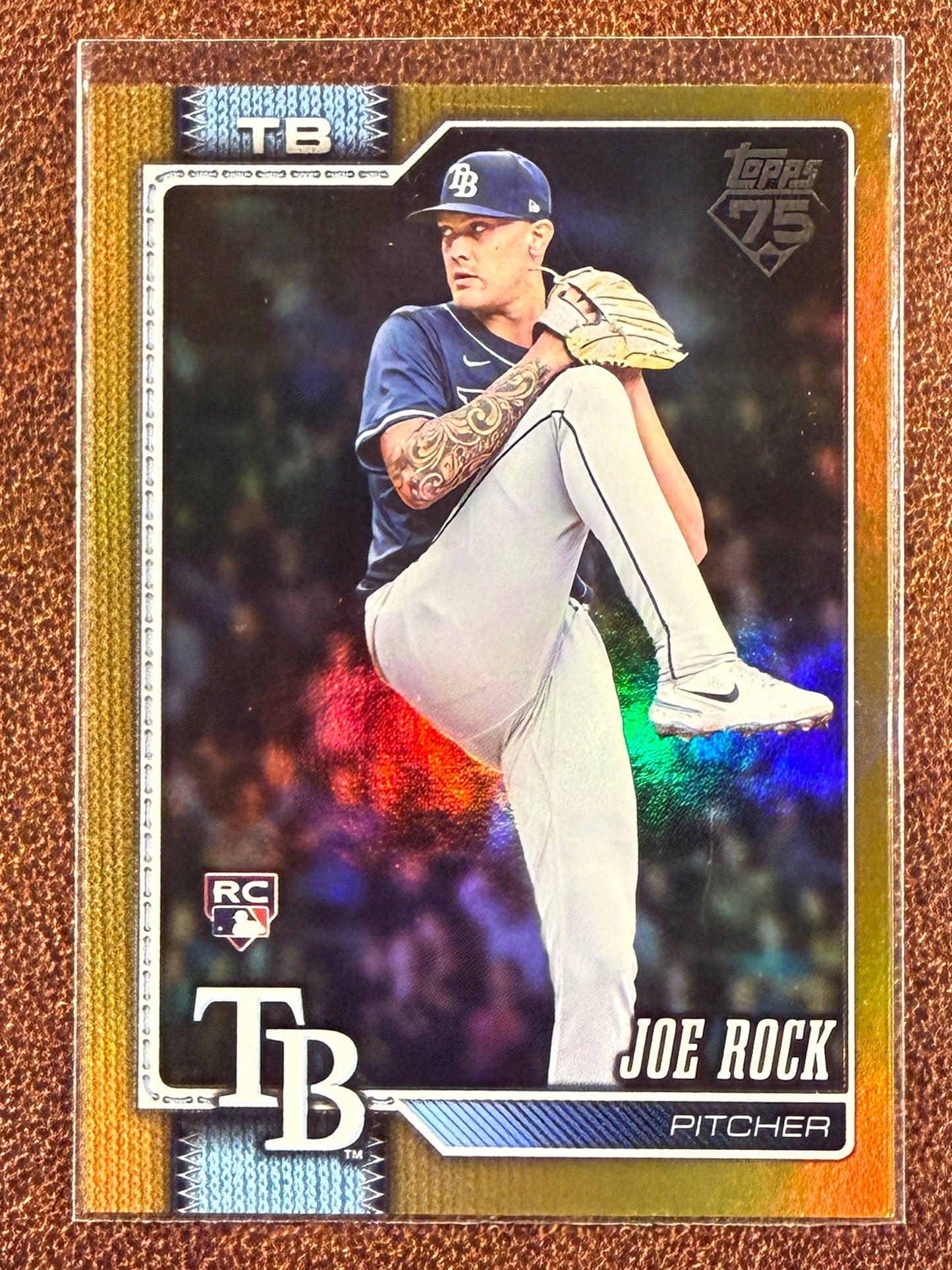 Joe Rock - 2026 Topps Series 1 - GOLD Rainbow Foil /50 - Rays