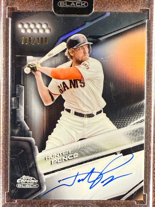 Hunter Pence - 2026 Topps Chrome Black - Refractor AUTO - Giants