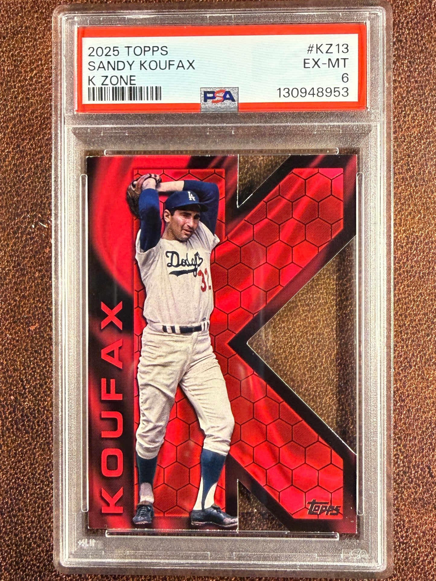 Sandy Koufax - 2025 Topps Series 2 - K Zone (PSA 6) - Dodgers
