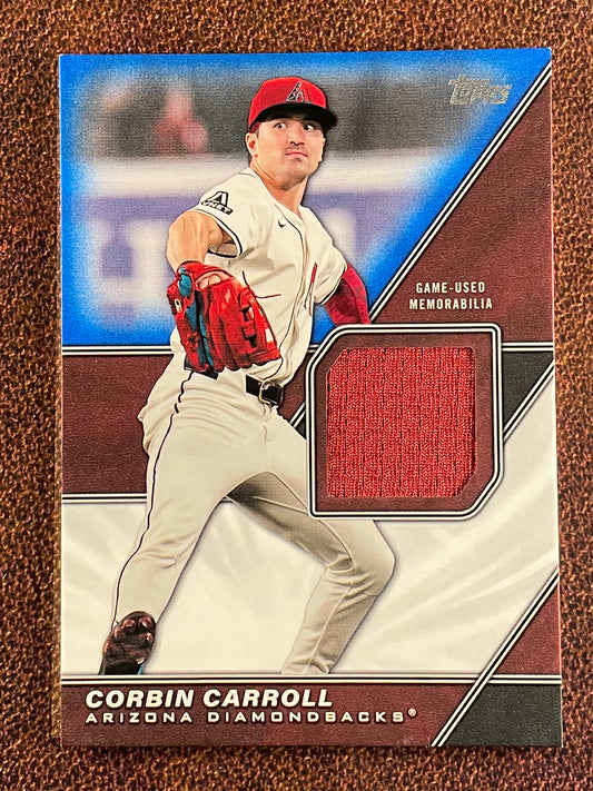 Corbin Carroll - 2026 Topps Series 1 - BLUE Major League Material RELIC /150 (*whiting*)  - Diamondbacks