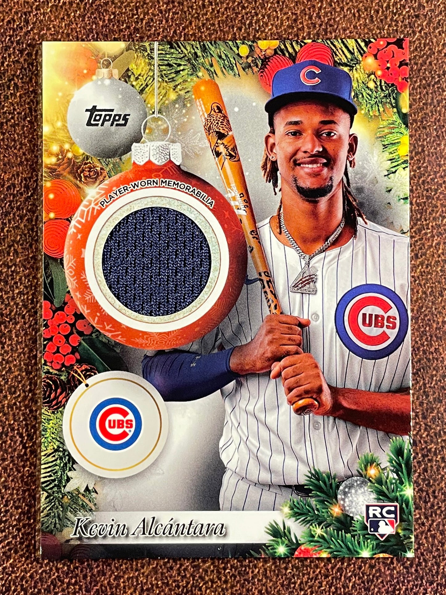 Kevin Alcantara - 2025 Topps Holiday - Rookie RELIC - Cubs