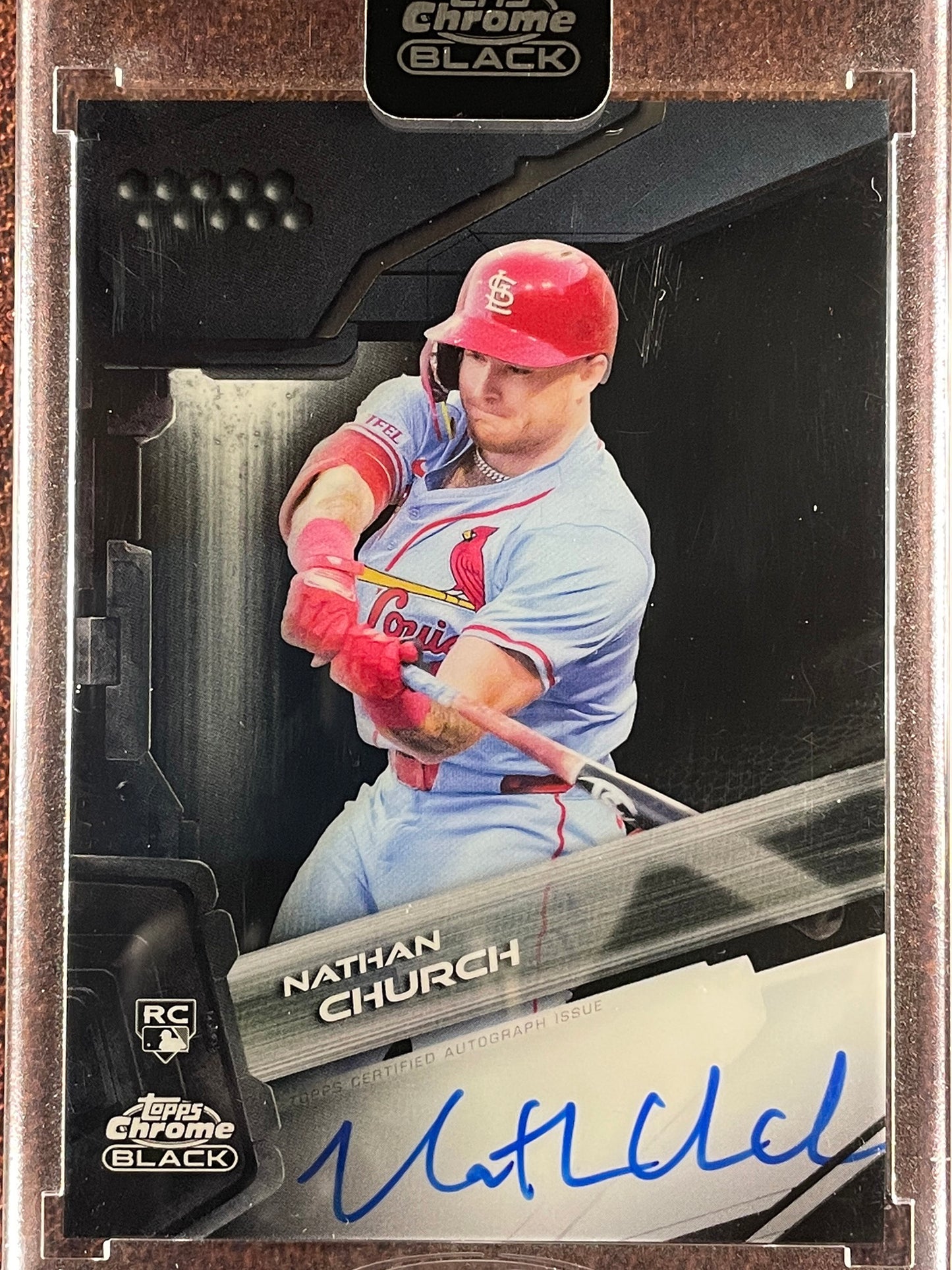Nathan Church - 2026 Topps Chrome Black - Rookie AUTO - Cardinals