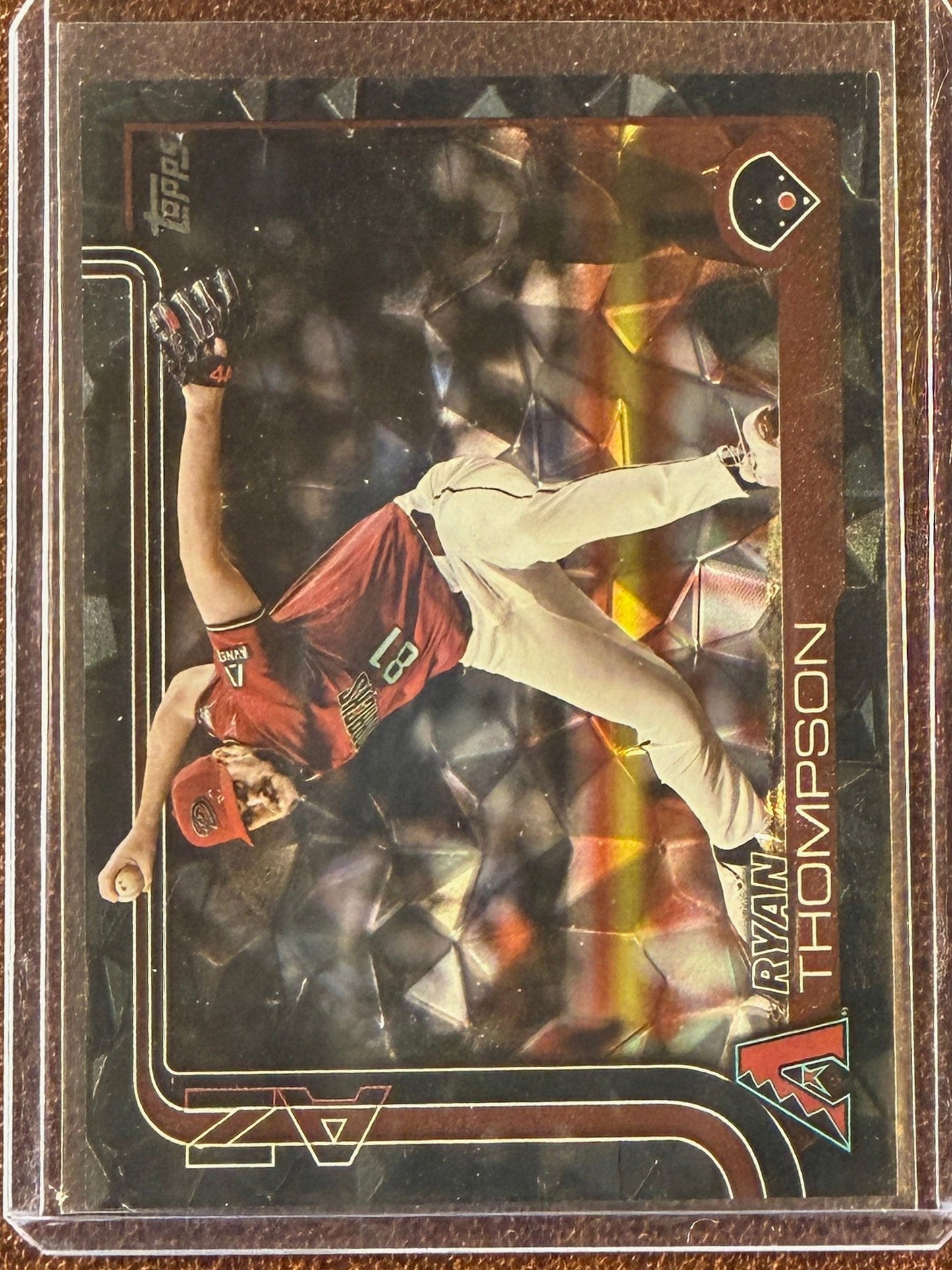Ryan Thompson - 2025 Topps Series 1 - BLACK Diamante /10 - Diamondbacks