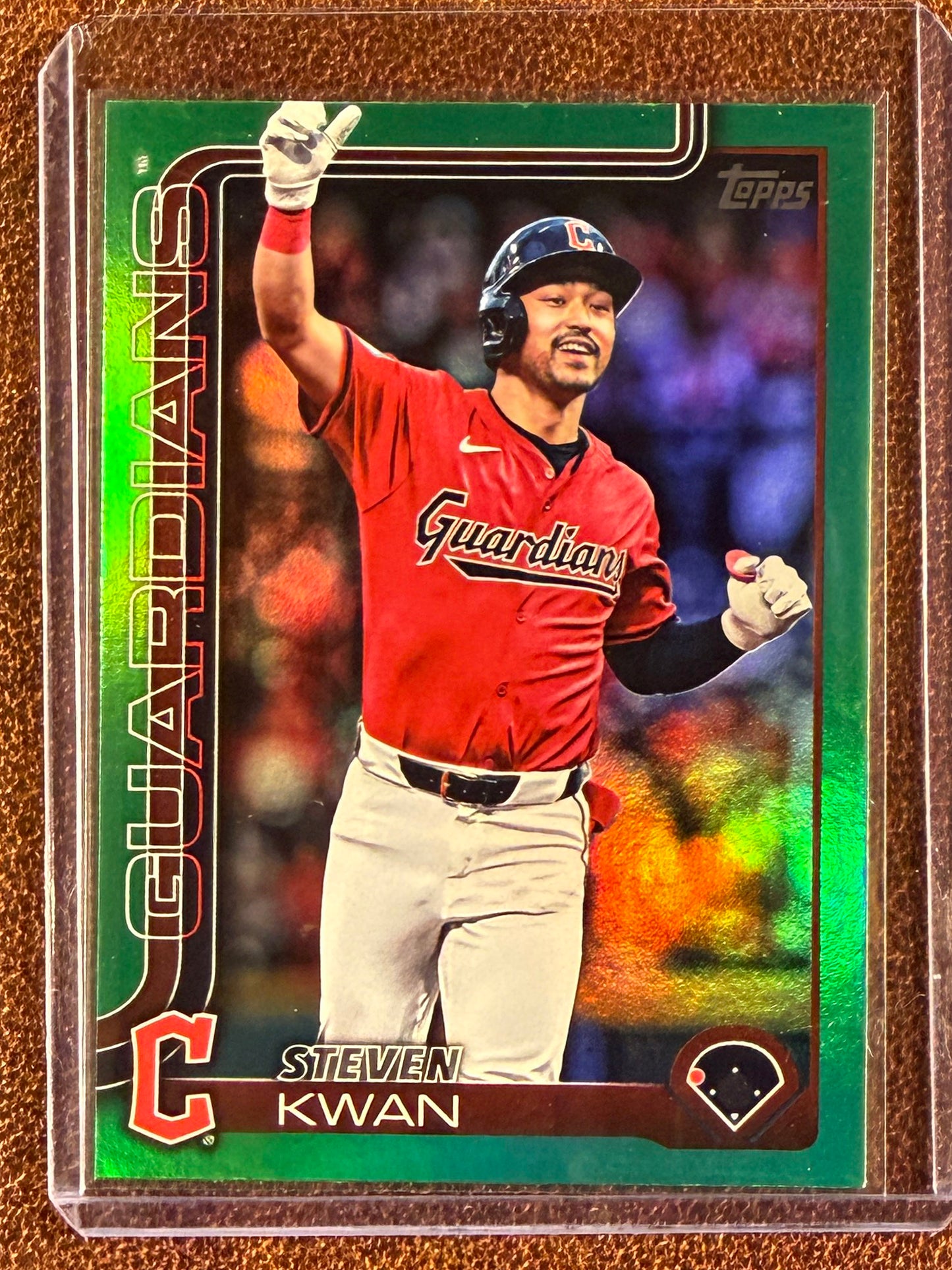Steven Kwan - 2025 Topps Series 2 - GREEN /99 - Guardians