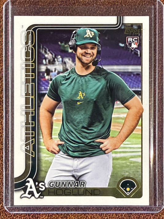 Gunner Hoglund - 2025 Topps Update - Rookie Golden Mirror SSP - Athletics