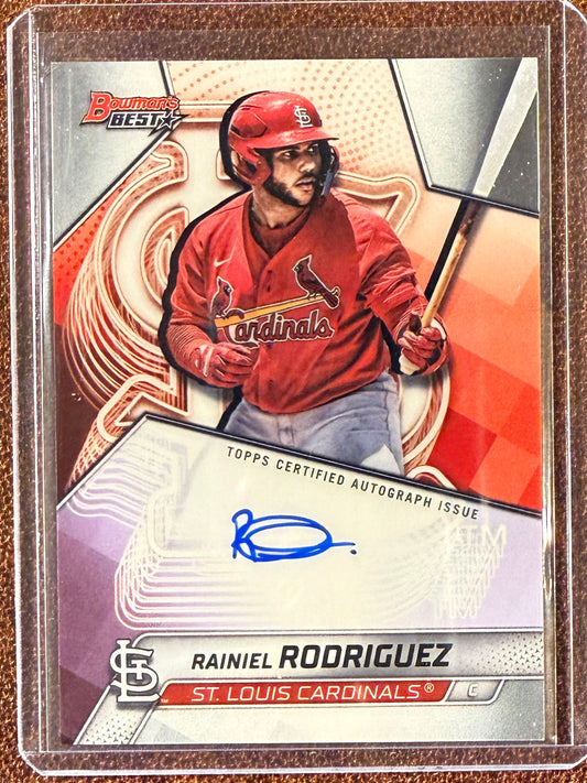 Rainiel Rodriguez - 2025 Bowmans Best - AUTO - Cardinals (1 of 2)