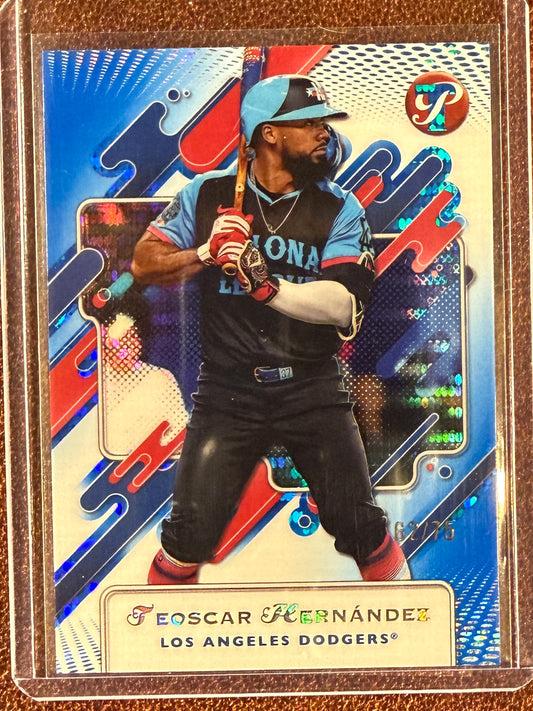 Teoscar Hernandez - 2025 Topps Pristine - BLUE /75 - Dodgers