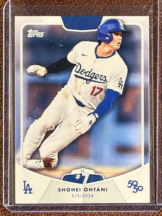 Shohei Ohtani - 2024 Topps 50/50 - SB #7 Base - Dodgers