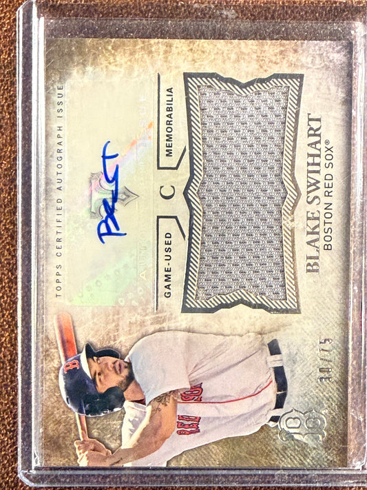 Blake Swihart - 2015 Ripple Threads - Patch AUTO /75 - Red Sox
