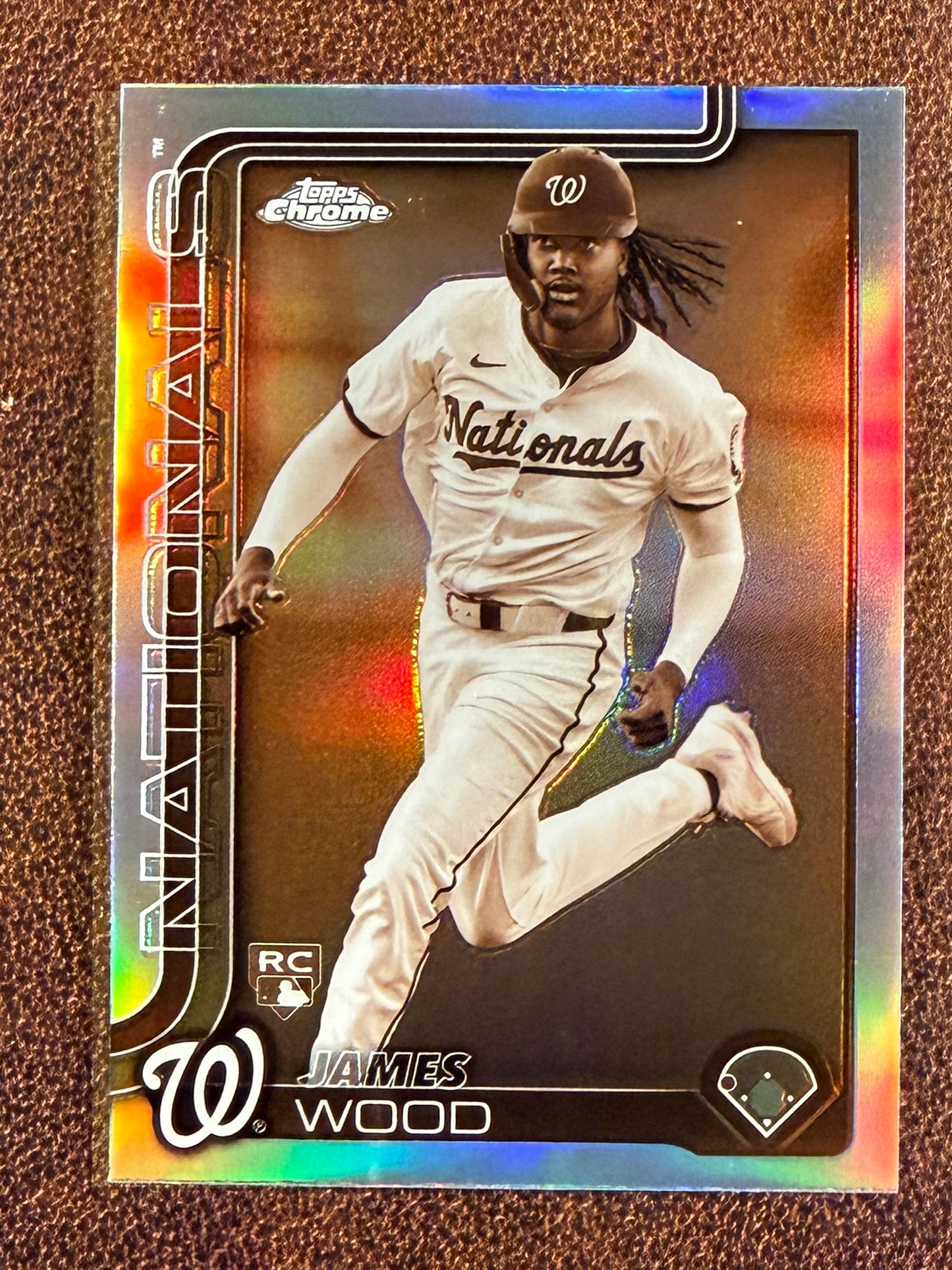 James Wood - 2025 Topps Chrome - Rookie Sepia Refractor - Nationals