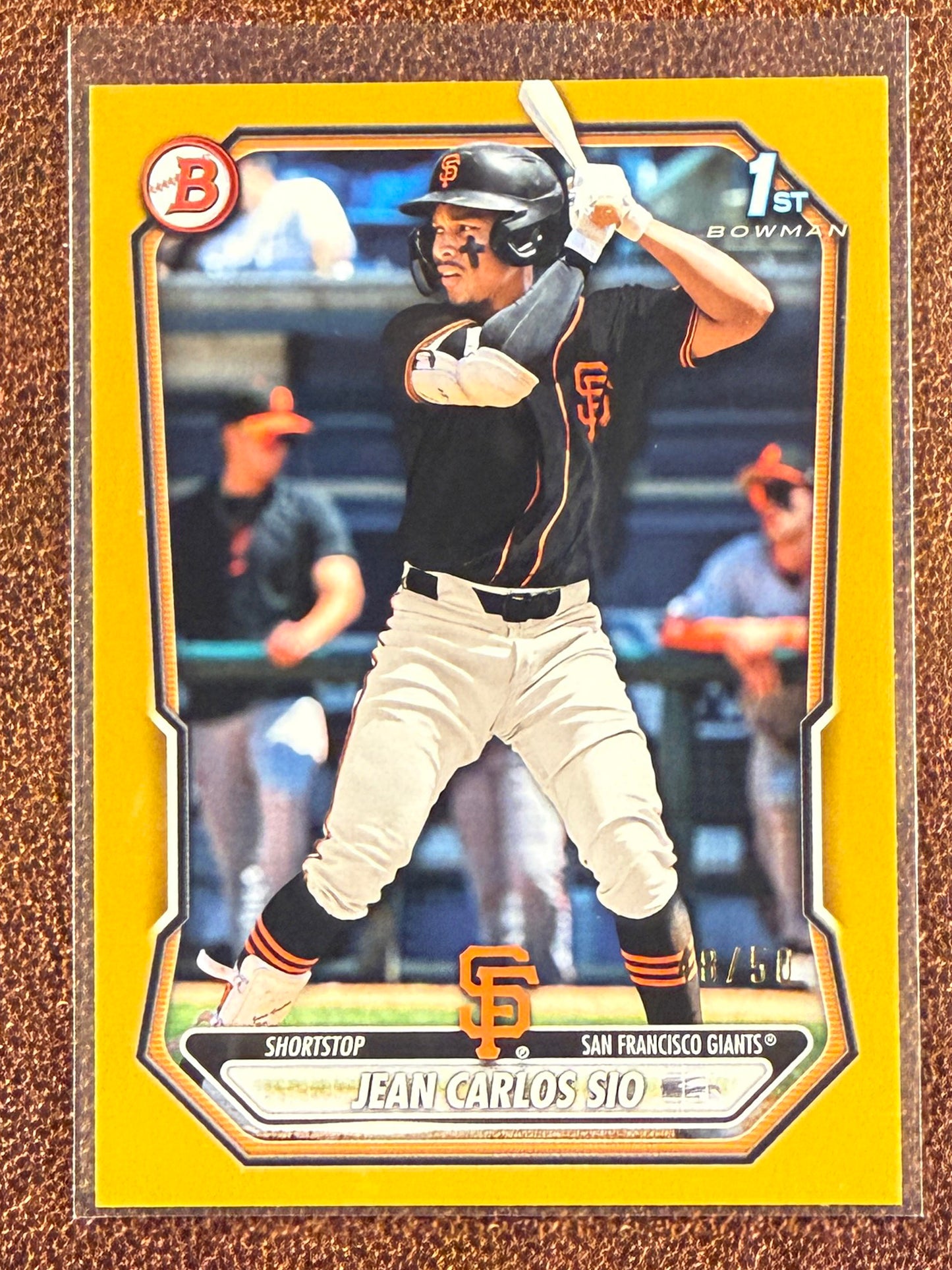 Jean Carlos Sio - 2026 Bowman - GOLD 1st Paper /50 - Giants