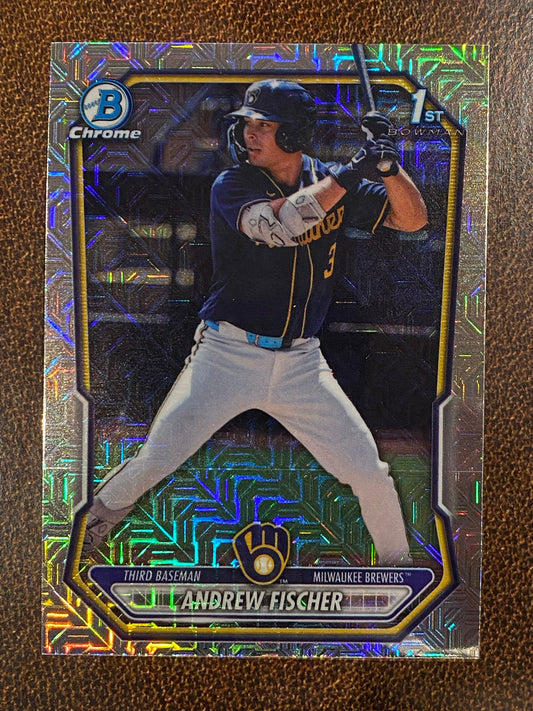 Andrew Fischer - 2026 Bowman - 1st MOJO Refractor - Brewers