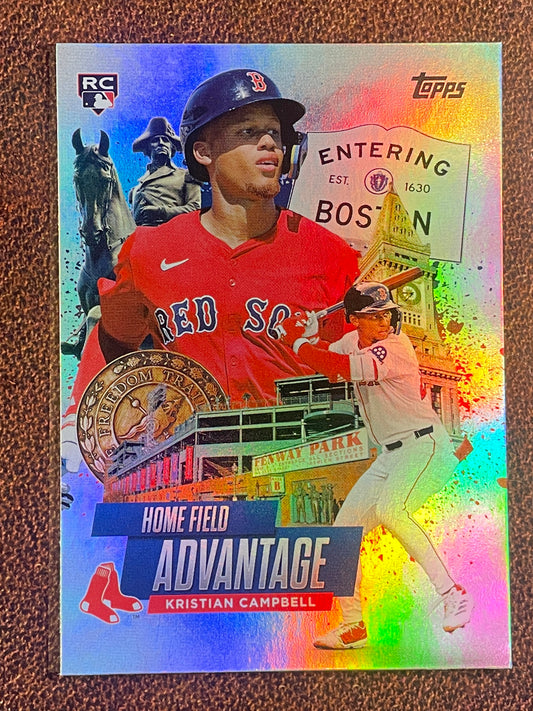 Kristian Campbell - 2025 Topps Update - Home Field Advantage - Red Sox