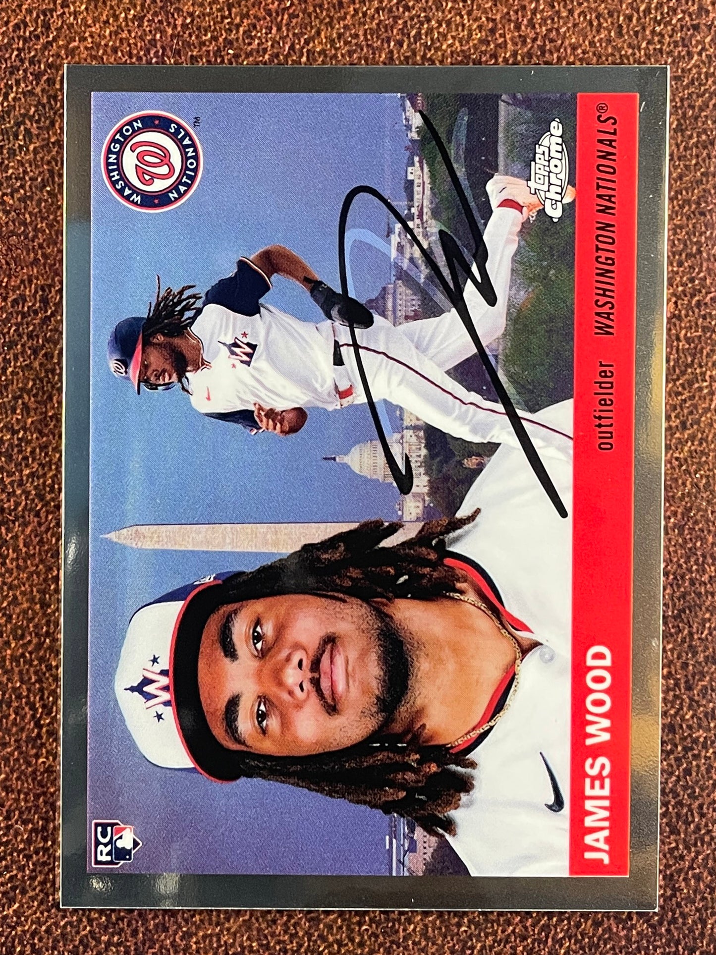 James Wood - 2025 Topps Chrome Platinum - City Variation - Nationals