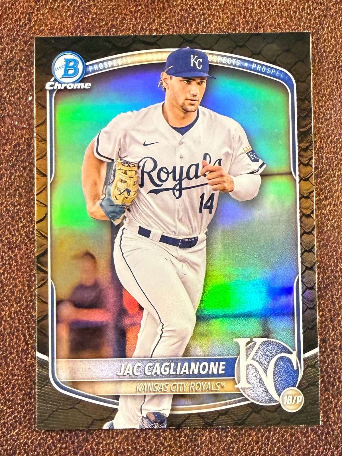 Jac Caglianone - 2025 Bowman Chrome - Reptilian - Royals