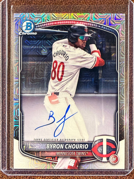 Byron Chourio - 2025 Bowman Chrome - Mojo AUTO - Twins